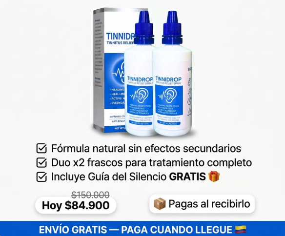 Por el precio de uno lleva 2 Tinni drop + Guia del silencio Gratis