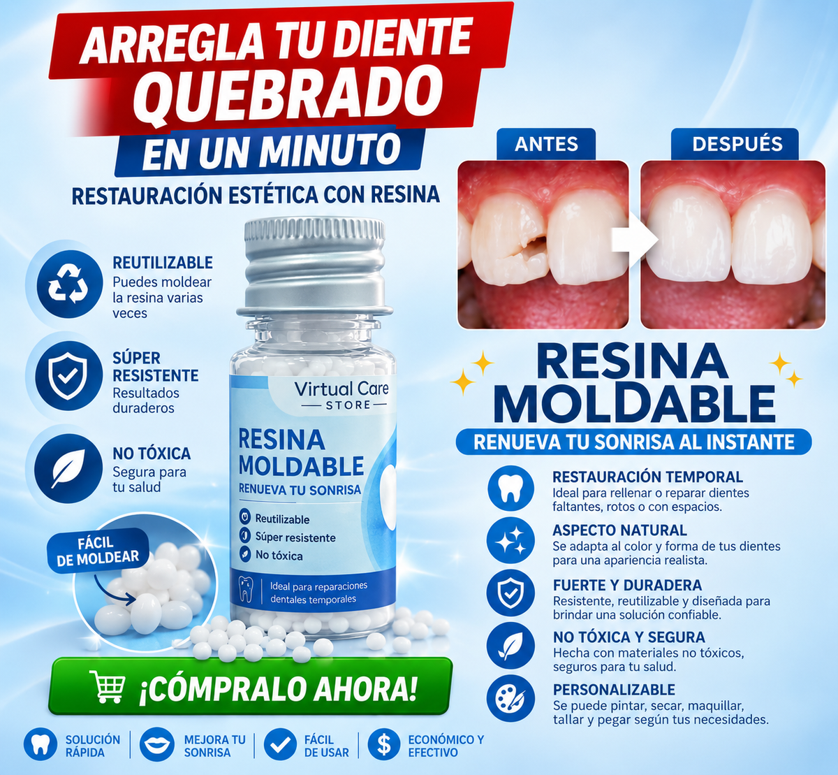 SmileKit Pro — El moldeador dental que te devuelve la confianza de sonreír en minutos  + "Guía Digital Sonrisa Segura — 10 secretos para cuidar tu sonrisa y lucirla con confianza todos los días"